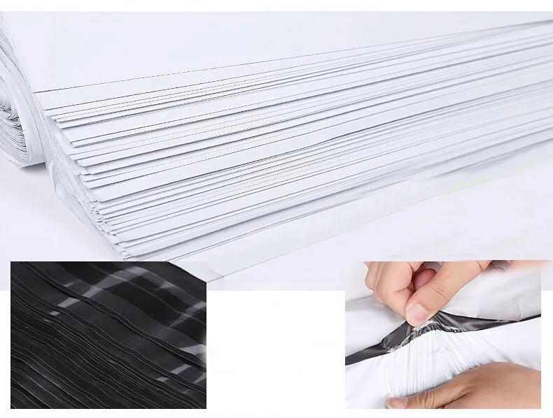 25Pcs/lot 32*45Cm White Poly Self-Seal Mailbags Courier Mailing Bags Express Mail Bag Foldable Storage Bags(00187)