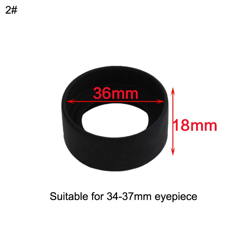 2 pcs/set 34mm Diameter Rubber Eyepiece Cover Eyeguards Eye Shields Protection Stereo Microscope Telescope Monocular Binocular