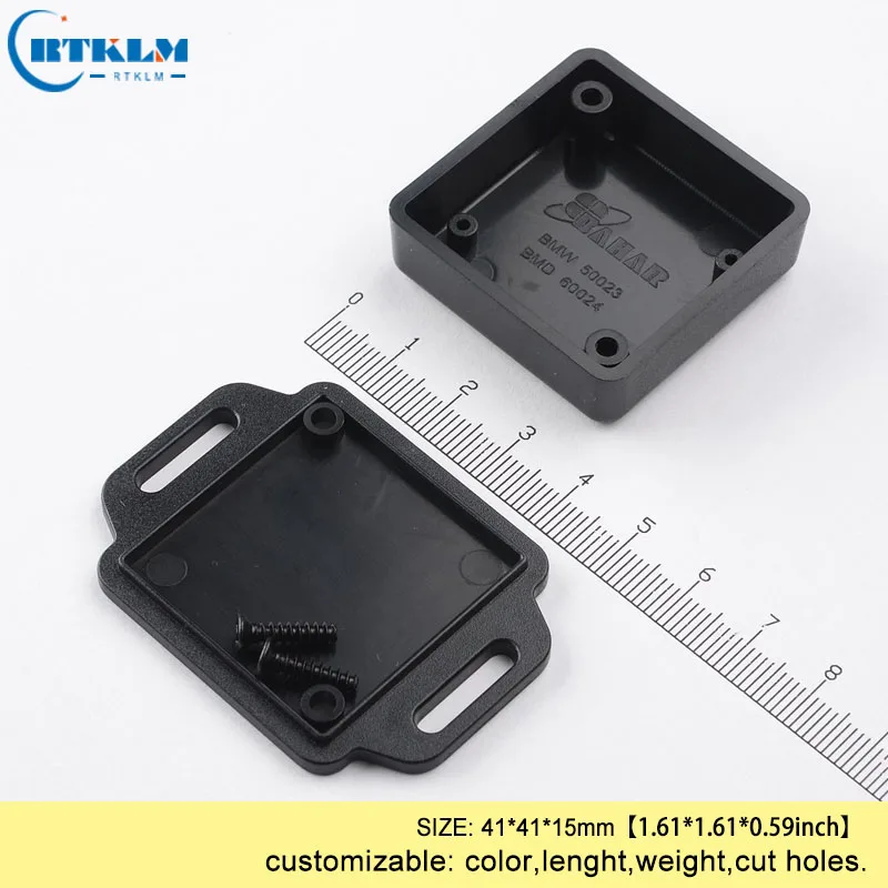 DIY Project Electric Enclosure Wall Mounting Junction Box ABS Plastic Instrument Enclosures Small Plastic Box 41*41*15mm