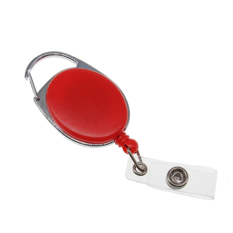 10pcs/lot Solid Color ID Badge Holder Retractable Badge Reel Different Color Badge Reel With Lanyard