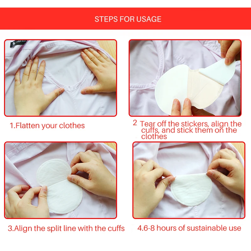 Summer Deodorant Armpits Sweat Pads for Underarm Gaskets Sweat Pads Armpit Linings Absorbing Pad Sweat Stickers 20-44pcs