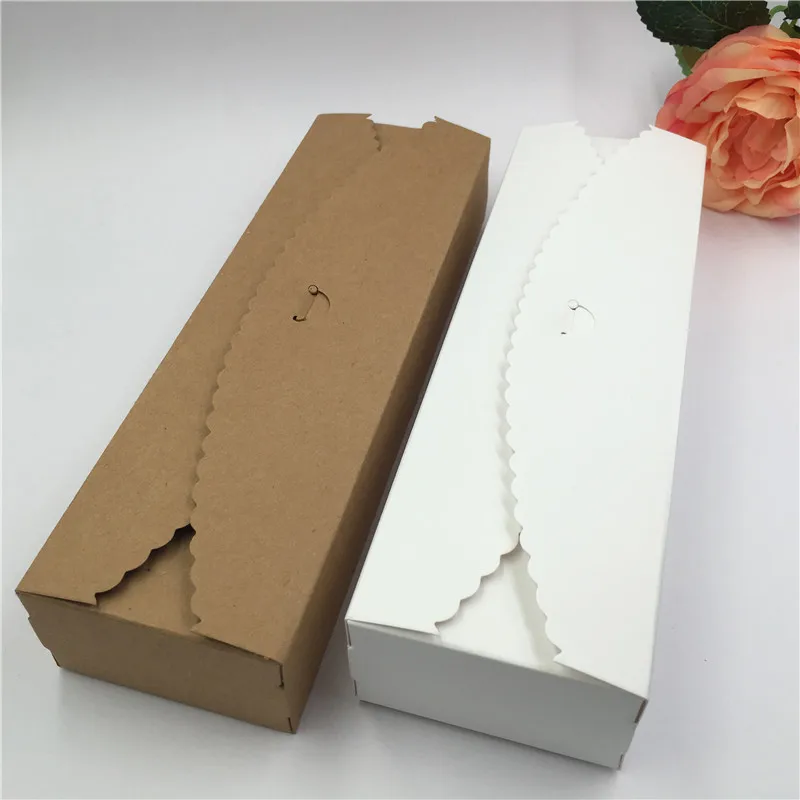 30pcs/lot  Paper handmade candy /chocolate packing box blank storage DIY wedding cake long boxes