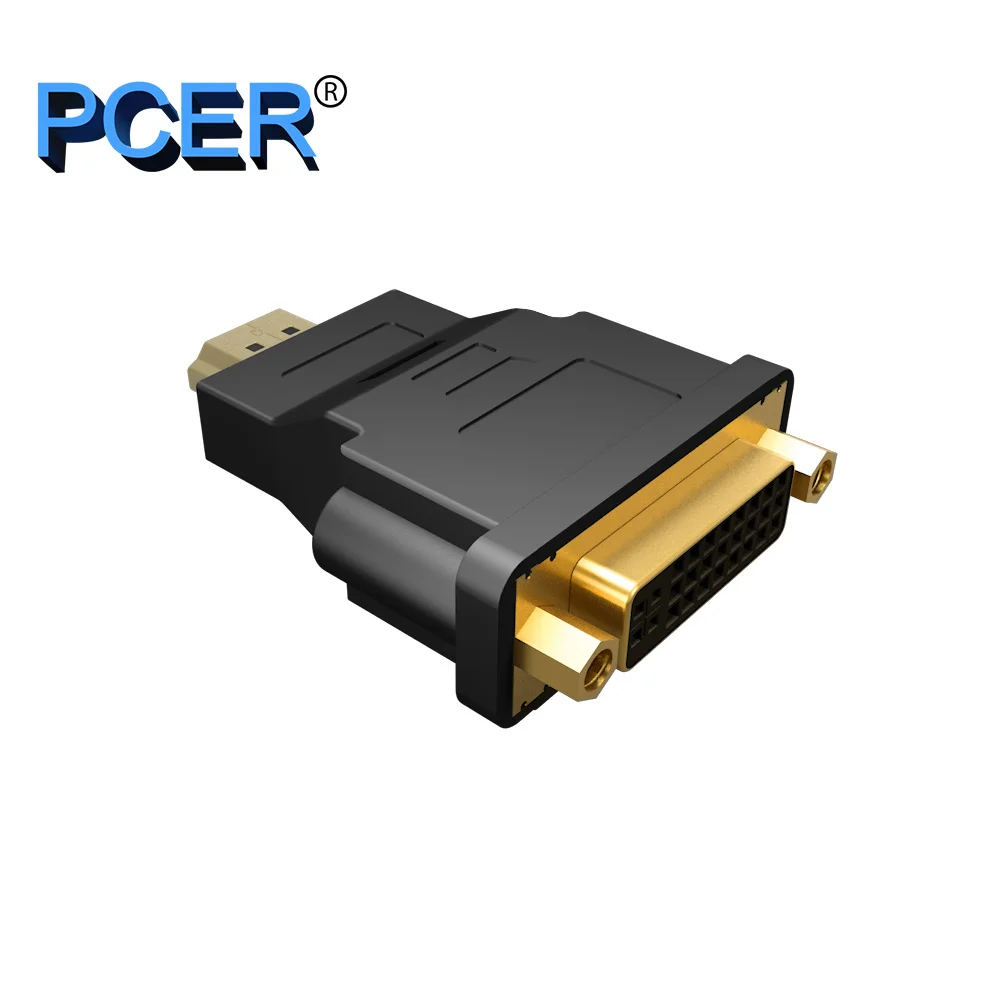 PCER Convertitore DVI Femmina a maschio di HDMI 1920*1080P Supporto per la Visualizzazione Del Computer Schermo del proiettore tv DVI adattatore HDMI adattatore