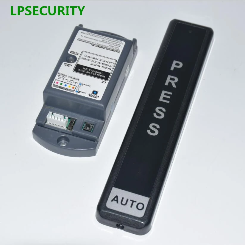 automatic gate door opener door lock battery power wireless door remote control switch exit push button