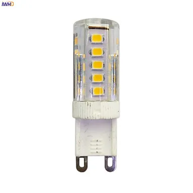 IWHD 2W 100-150lm Creamic G9 LED 220V 33xSMD3528 Dimmable LED Lamp Bulb G9 220V Bi-pin Lights Warm White White 110V-220V