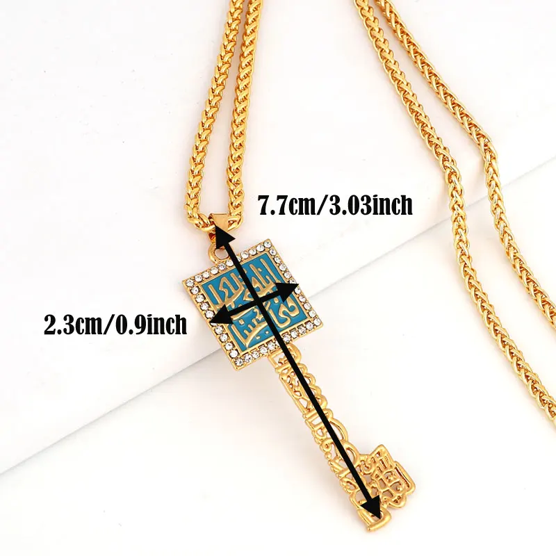 islam muslim Allah crystal pendant  necklace   I love you just like love myself