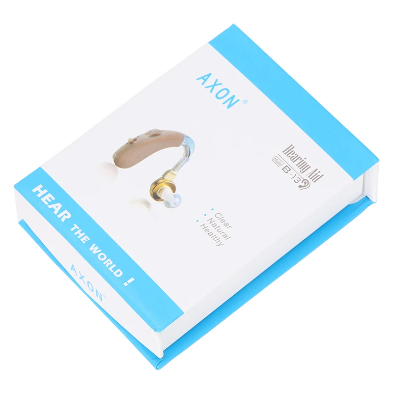 Hearing Aids AXON B-13 Behind The Ear Sound Amplifier Adjustable Hearing Aid Care for The Elderly