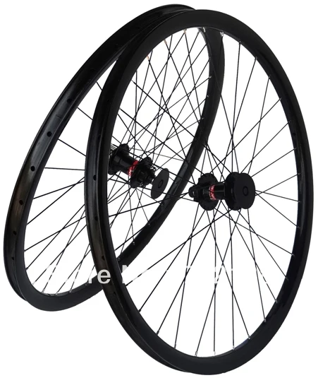 

Full carbon 29ER MTB mountain bike clincher wheelset 29" Rim Spokes hub QR skewers