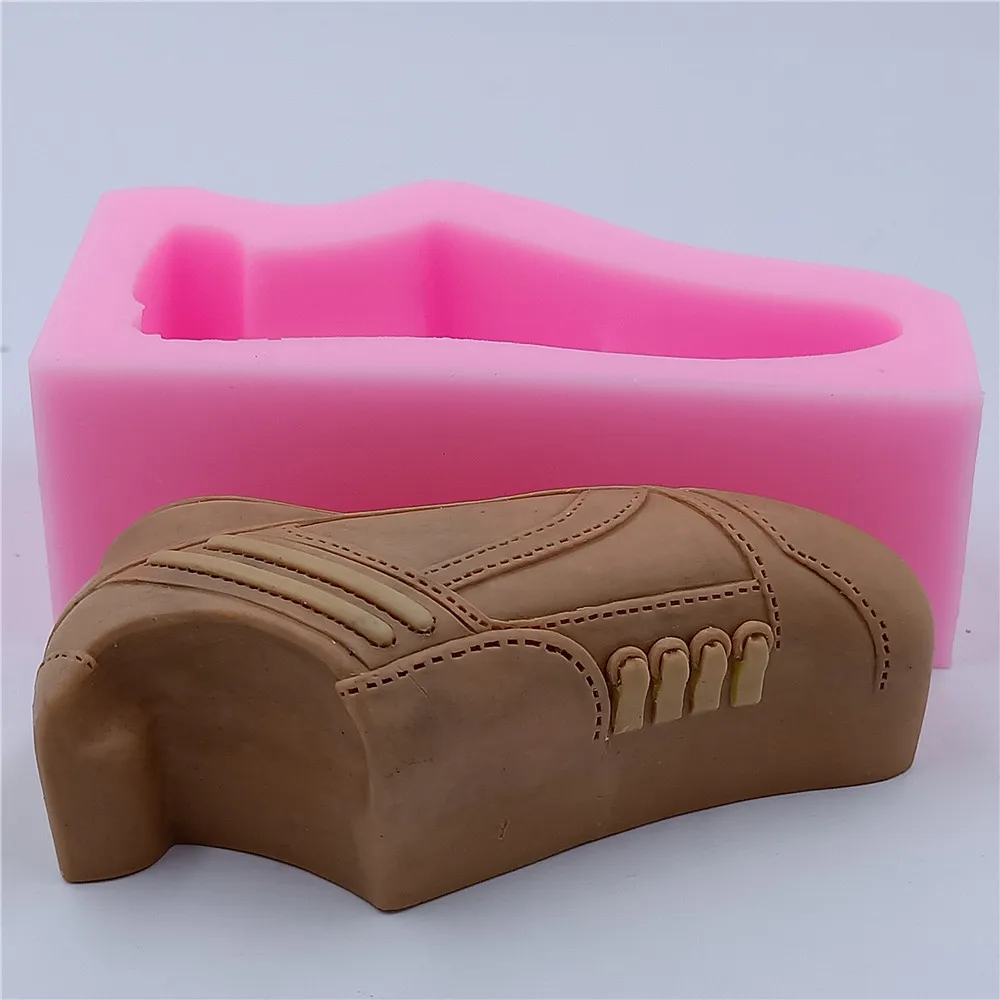 Football Shoe Design Silicone Soap Mold Silicone Molds for Soap Candle Wax Chocolate Cake Aroma Gypsum Resin Crafts Mould Making