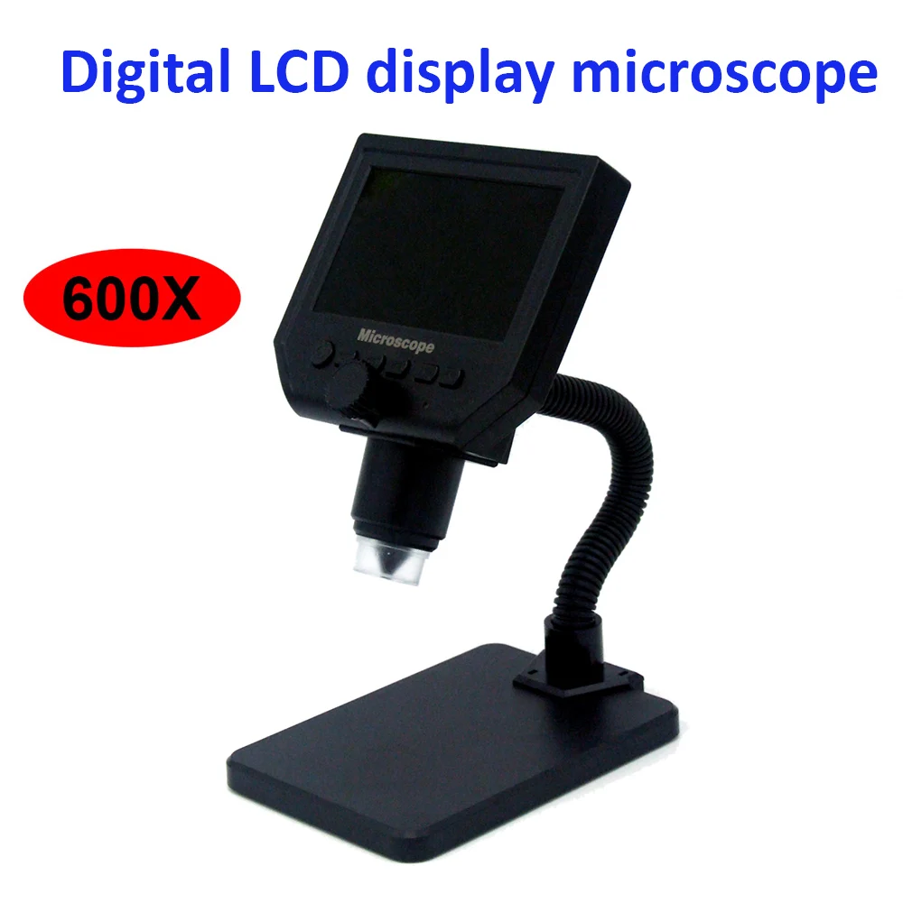 600X microscope usb digital video microscope camera 8 LED VGA Microscope for soldering With 4.3