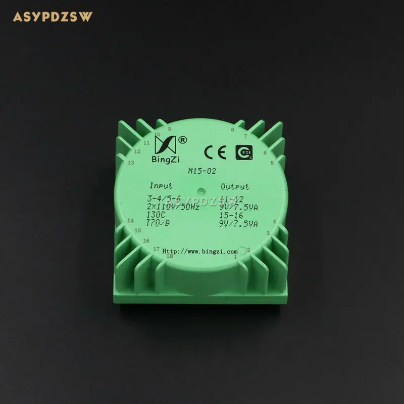 15VA зеленой площади 15 Вт герметичный тороидальных трансформаторов M15-02 Выход напряжения переменного тока при напряжении 9 В (2*9V)