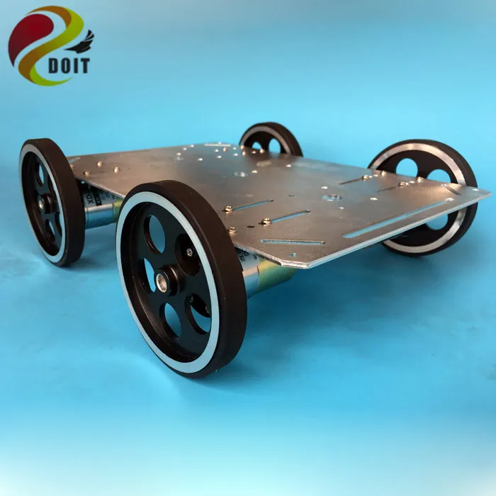 

C600 Metal Robot Car Chassis Smart Wheeled Vehicle Large Load With Four Carbon Brush Motor Remote Control DIY Toy