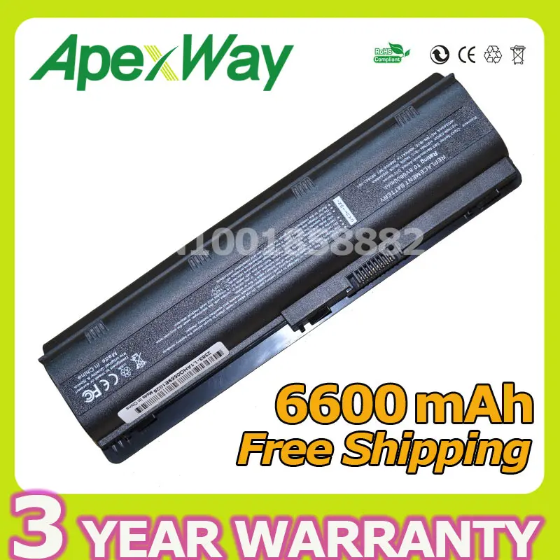 Apexway New Laptop Battery for HP Pavilion HSTNN-CB0W HSTNN-CB0X HSTNN-CB0X(U) HSTNN-LB0W HSTNN-F01C HSTNN-YB0W G6 CQ72 CQ42 DM4