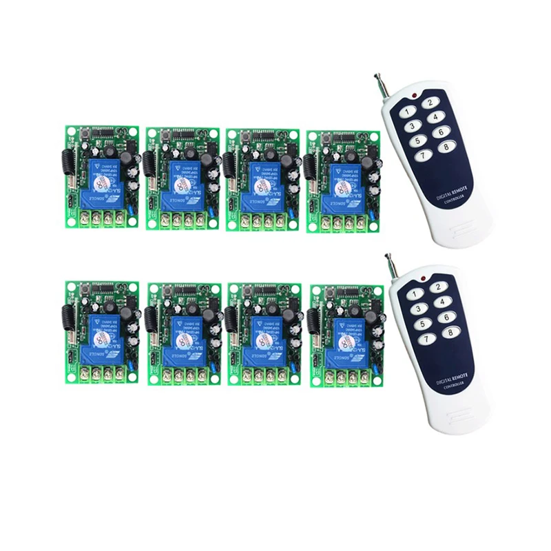 

1000m Long Distance 30A Relay AC 220V 110V 85-265V 1 CH 1CH Wireless RF Remote Control Switch Transmitter + Receiver