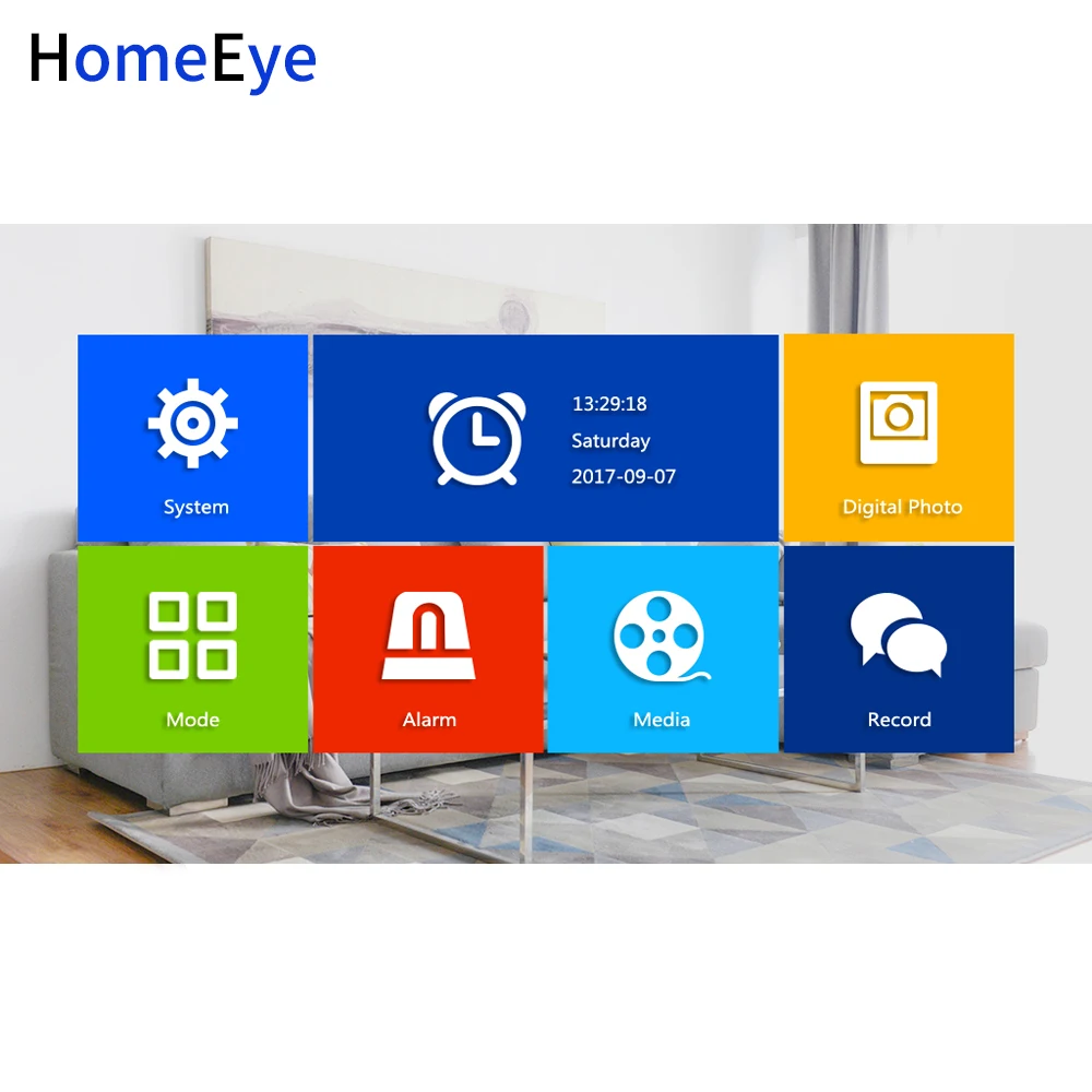 HomeEye 720P AHD Video Tür Telefon Video Intercom Startseite Access Control System Regendicht Motion Erkennung OSD Menü Touch-Taste 1-2