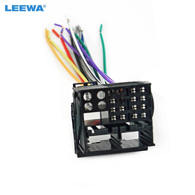 

LEEWA Factory Radio Stereo Installation Reverse Male Wire Wiring Harness Plug RCD510/310 For Audi/BWM/Volkswagen/Mini/Dodge