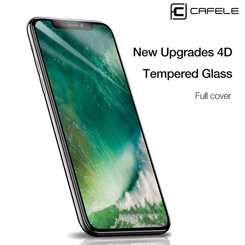 CAFELE 4D Full Coverage Phone Screen Protector For iPhone 14 13 12 Pro Max X XR XS Nano Tempered Glass For iPhone Protective