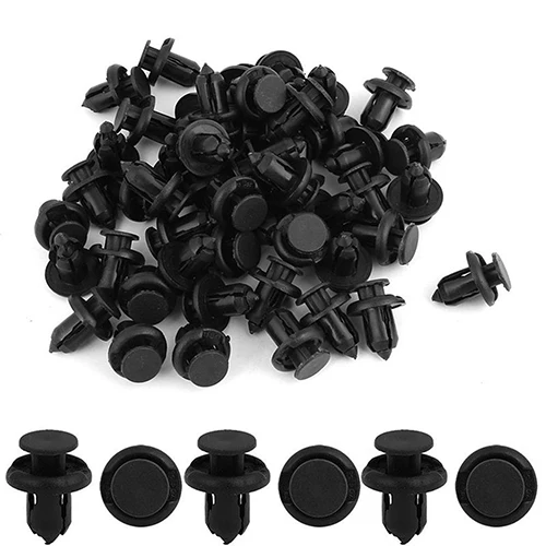 

New Arrival 50 Pcs Plastic Rivet Fastener Clips Fender Retainer Push Clip 10mm Hole for Car