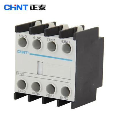 F4 CHNT AC قواطع الاتصال المساعد الكتل F4-02 F4-22 F4-11 F4-13 مطابقة قواطع CJX2 2N/O + 2N/C F4-20 CHINT