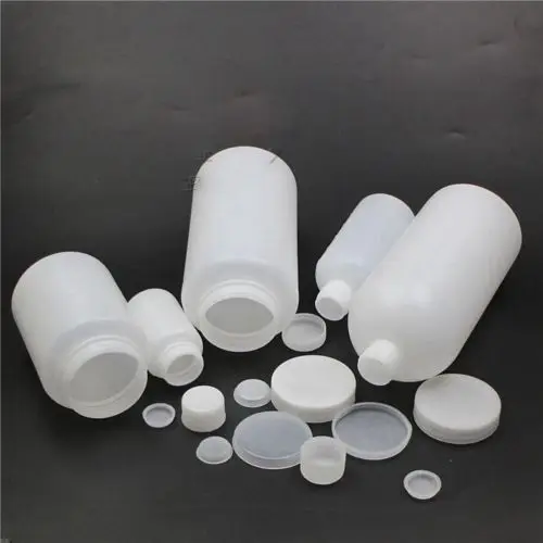 100/150/250/500/1000/2000ML PE Wide Mouth Round Seal Liner Reagent Sample Bottle Graduation