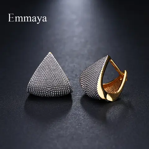 Two Tone Geometric Earrings for Women Emmaya