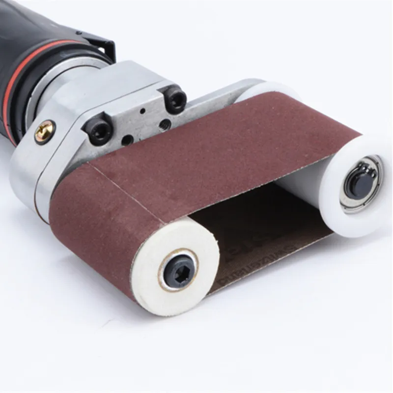 Transverse Ring Shape Pneumatic Sander Round Air Sanding Belt Machine Rust Paints Remove Wind Grinding Polishing Sandpaper Tool