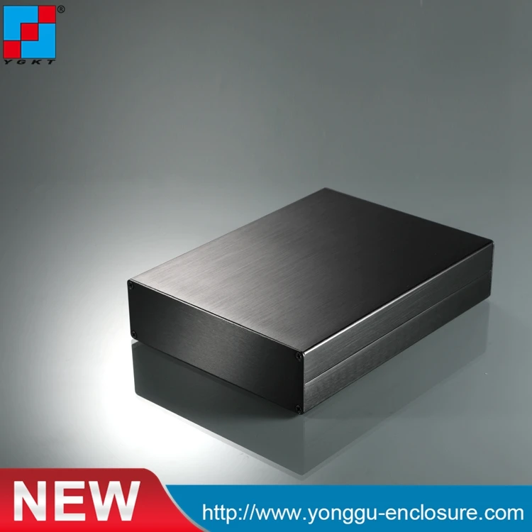 New aluminum enclosure brush black box DIY electronics project box design for circuit board 152*44*200mm