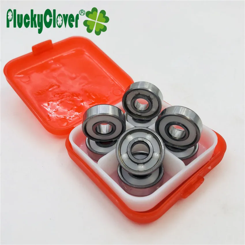 

8pcs or 10 pcs Zro2 5 Balls Bearing 627 7x7x22mm Upgrade Ceramic Quad Skates Ball Bearing Artistic roller quad hockey skate 627