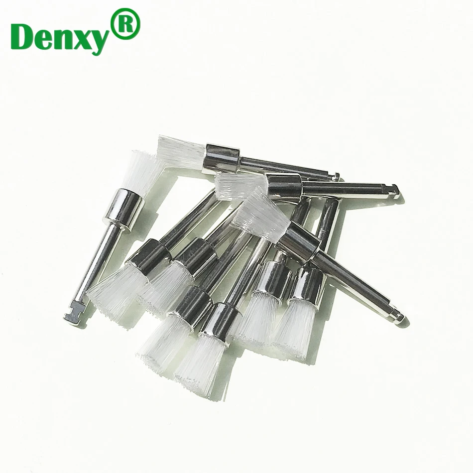 Denxy 200Pcs Dental Prophy Brush Tooth Brush Professional Polishing Dental Application Teeth Whitening Tool Dentist  Material