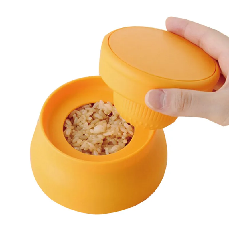 LMETJMA Japanese Rice Mold DIY Plastic Rice Ball Cup Mold Maker Creative Sushi Mold Maker For Kid Kitchen Sushi Tools KC0713-2