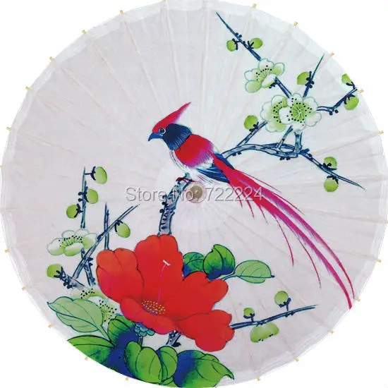 Dia 84cm rainy parasol oilpaper umbrella chinese handmade craft  flowers with bird dance props waterporrf props women umbrella