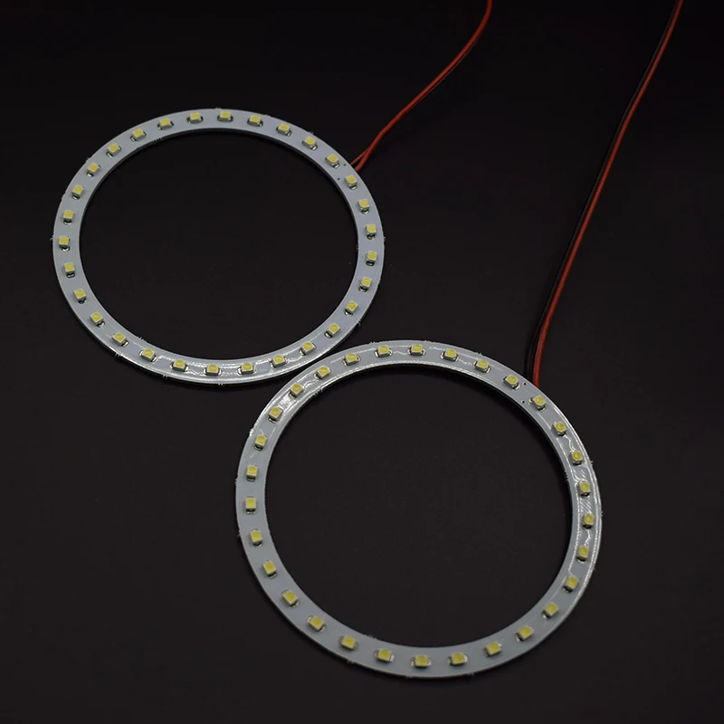 1 pz x bianco giallo blu verde rosso 100mm 3528 30 SMD Car Led Angel Eyes Halo Ring Light Car Light