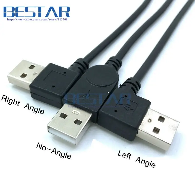 Usb 3.1タイプ-cオス直角にusb 2.0オス左&直角アダプタケーブル25センチデータ充電ショートケーブルコードUSB-C