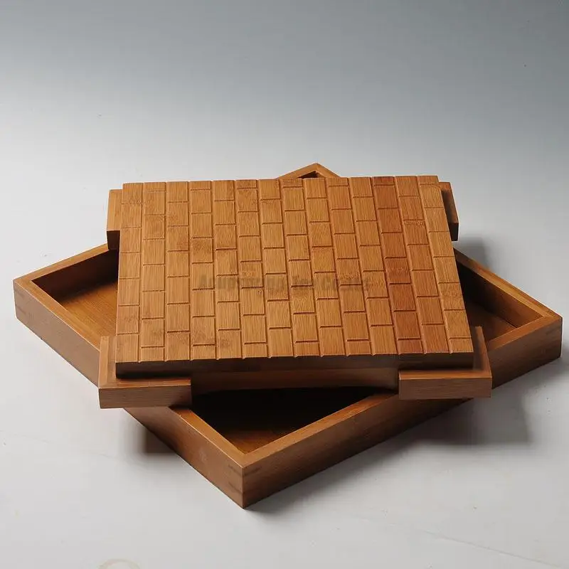 Unique Bamboo Tea Tray/Teable/Plate,Chinese Kungfu Tea Ceremony teaset/tool,for puerh/pu'erh/white/green/Oolong/Black/White tea