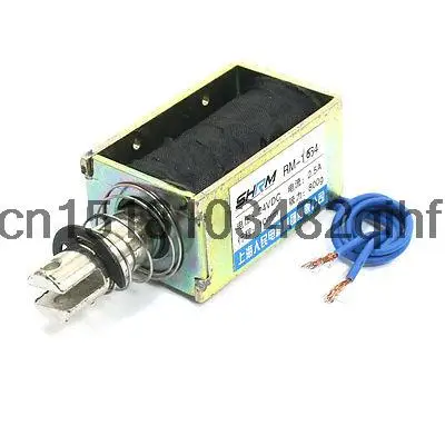 DC24V 2.5A 800g Force 10mm Stroke Pull Open Frame Solenoid Electromagnet