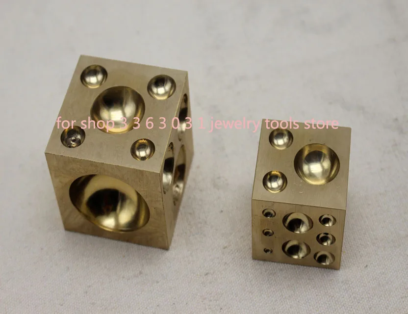 

Brass Jewelry Dapping Block Rustproof Making Metal Forming Doming Punch Dapping 38mm/50mm