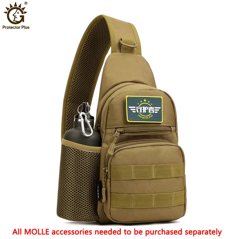 Military Tactical Shoulder Bag Sling Backpack Army Hiking Camping Bag Outdoor Sports Chest Bag Travel Trekking Hunting Backpack