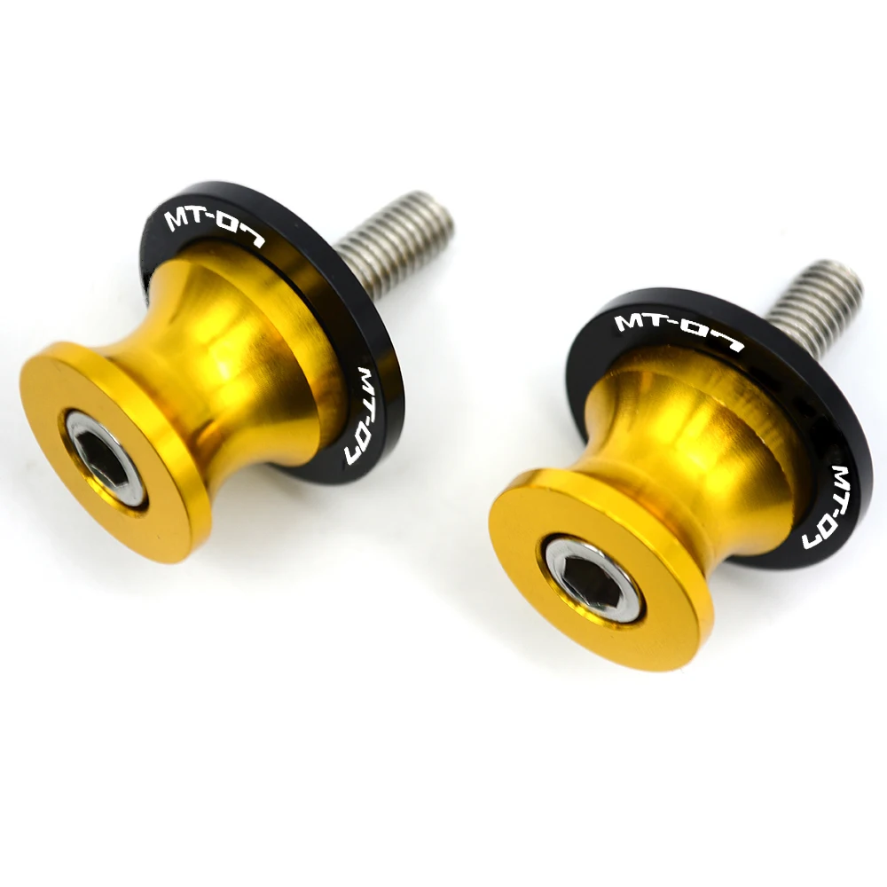 Arm Stand Screws M6 For YAMAHA MT07 MT-07 MT 07 CNC Aluminum Motorcycle Accessories Swingarm Spools Slider 6mm Swing