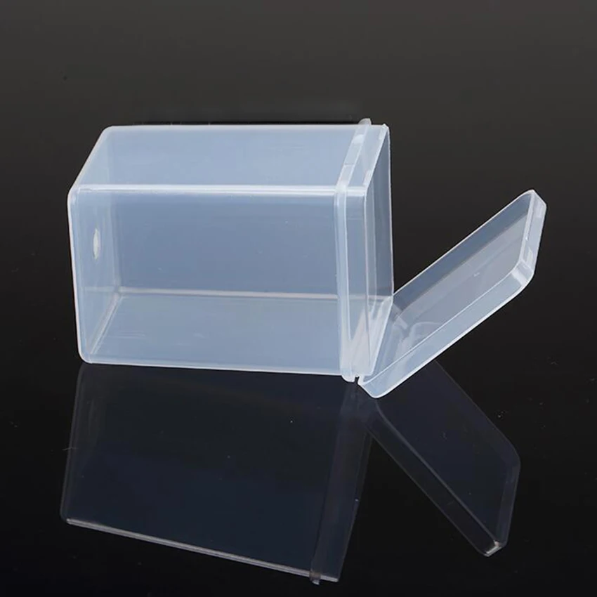 1pc Small deepen Square Clear Plastic Jewelry Storage Boxes Beads Crafts Case Containers 5.2*5.2*8.1mm