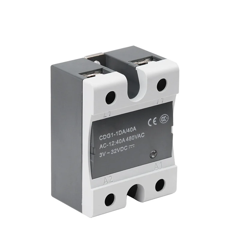 CDG1-1DA40A solid state Relay For Silicone hotbed parts Delixi Relais Single Phase DC Control AC CDG1-1DA 40A D4840 SSR-DA40