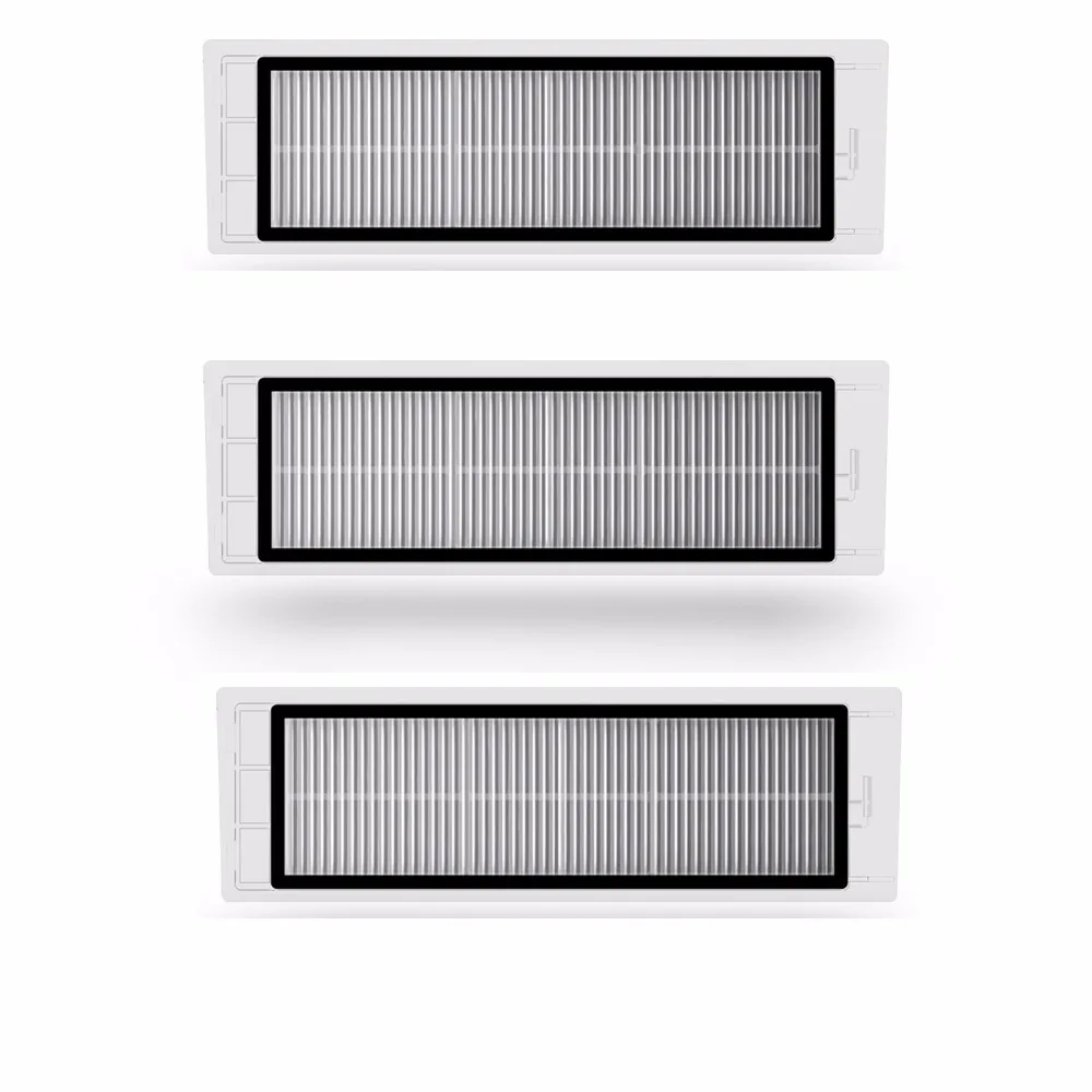 3PCS HEPA FILTER + แปรงด้านข้าง 2PCS + 1PCS แปรงหลักเหมาะสำหรับ Xiaomi Mi Robot Vacuum ทำความสะอาดอุปกรณ์เสริม