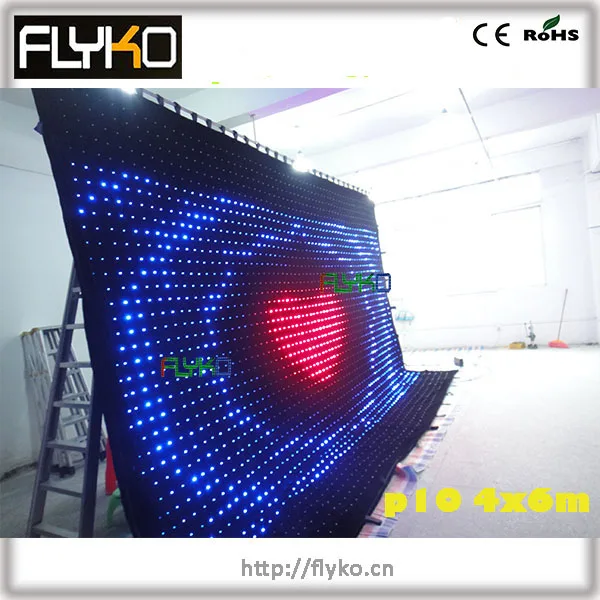 hot hot hot  !!! amazing  led video curtain party  decoration P10