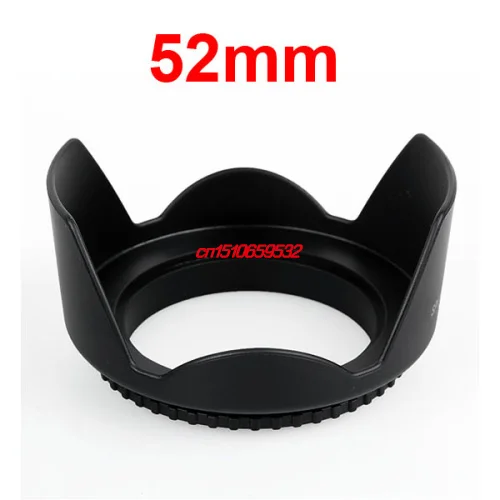 2PCS 52mm Flower Lens Hood For 50/1.8 D3100 D5000 18-55mm 350D D3200 D60 D3100 D5100 D3200 D3300 D5200 D5300 18-55 D7000