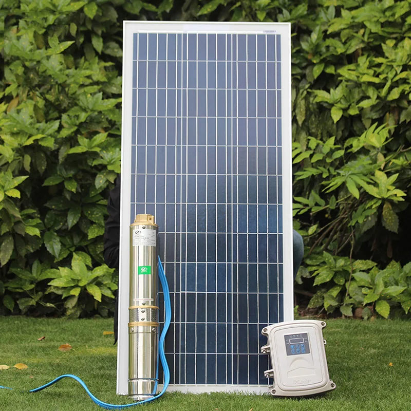 

750W DC48V Brushless high-speed solar deep water pump with permanent magnet synchronous motor max flow 3.5T/H home & agriculture