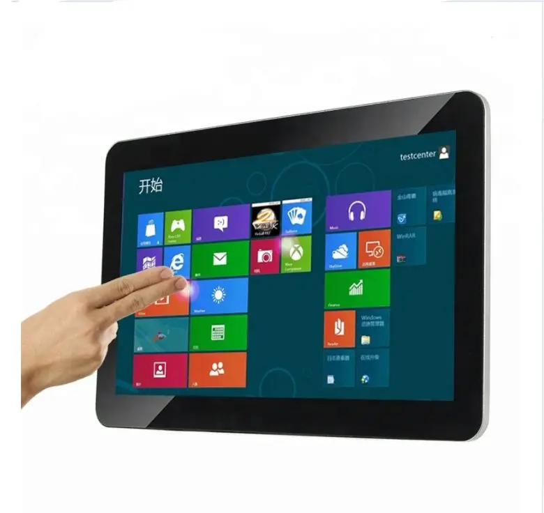 15.6 inch open frame LCD touch screen monitor vloerstaande reclame speler alles in een computer