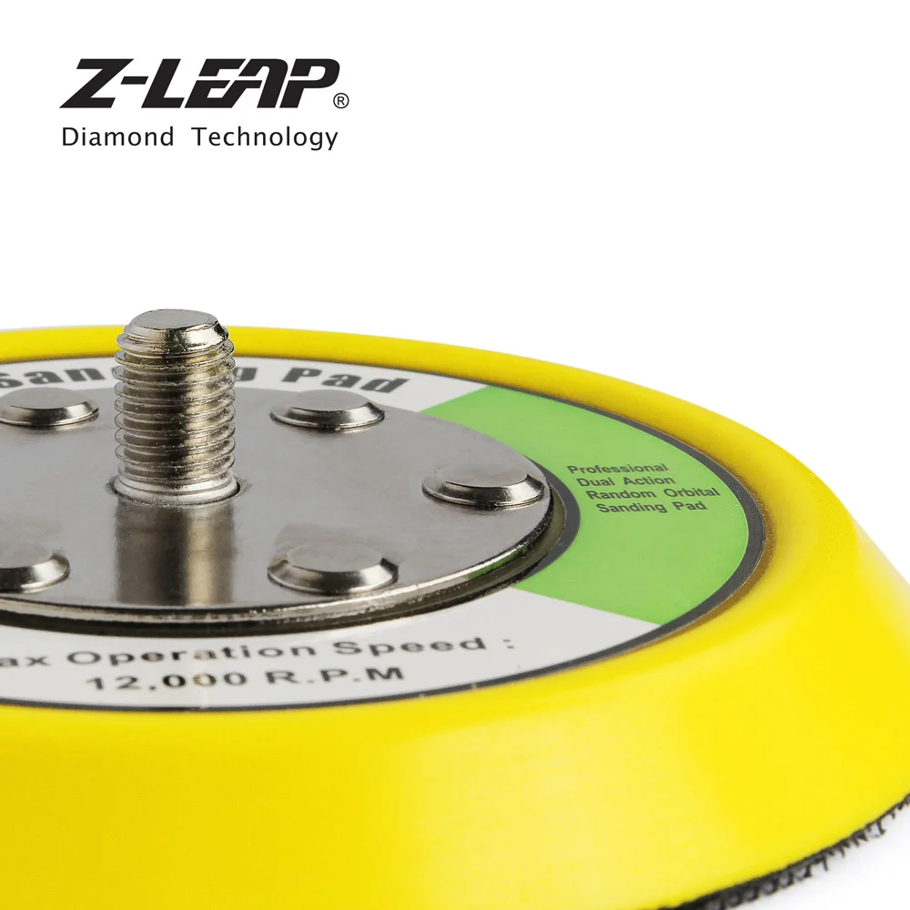 Z-LEAP 2 pezzi 3 inch/4 inch/5 inch Sostenitore Piatto Pad Pad Per Auto Lucidatore A Doppia Azione di Lucidatura strumento Hook & Loop Backer Pads 5/16 "24 t