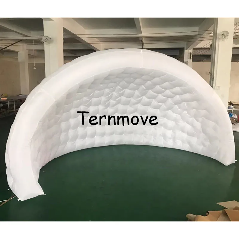 

3.5mparty lighting dome tent Igloo Tents Stage Tents inflatable luna dome tent,igloo tentage,trade show pod booth with led light