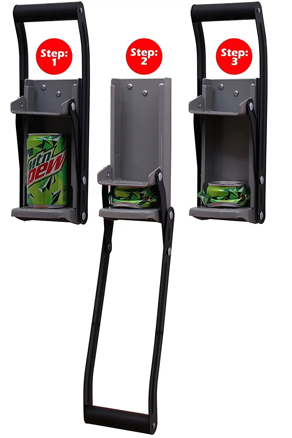 12 once di Alluminio Può Frantoio & Bottle Opener Heavy Duty In Metallo Da Parete Montato Soda Birra Smasher Eco-Friendly di Riciclaggio Strumento