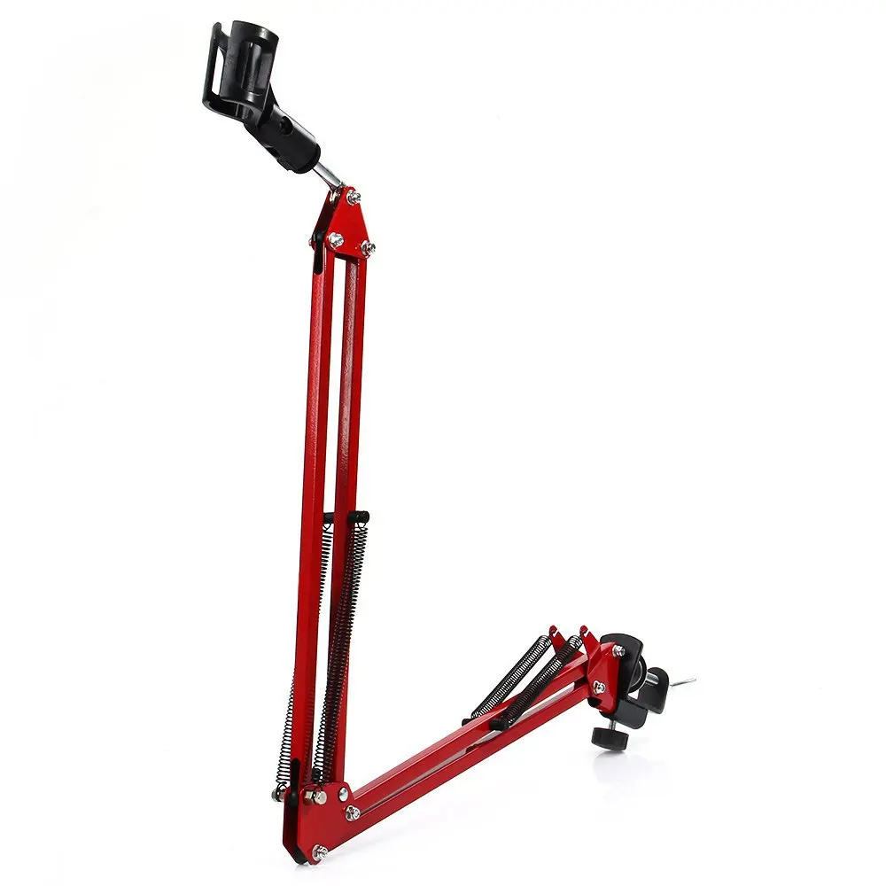 NB-35 metal extensível gravação microfone suporte tripé boom scissor braço titular com microfone clipe de montagem braçadeira para bm 800