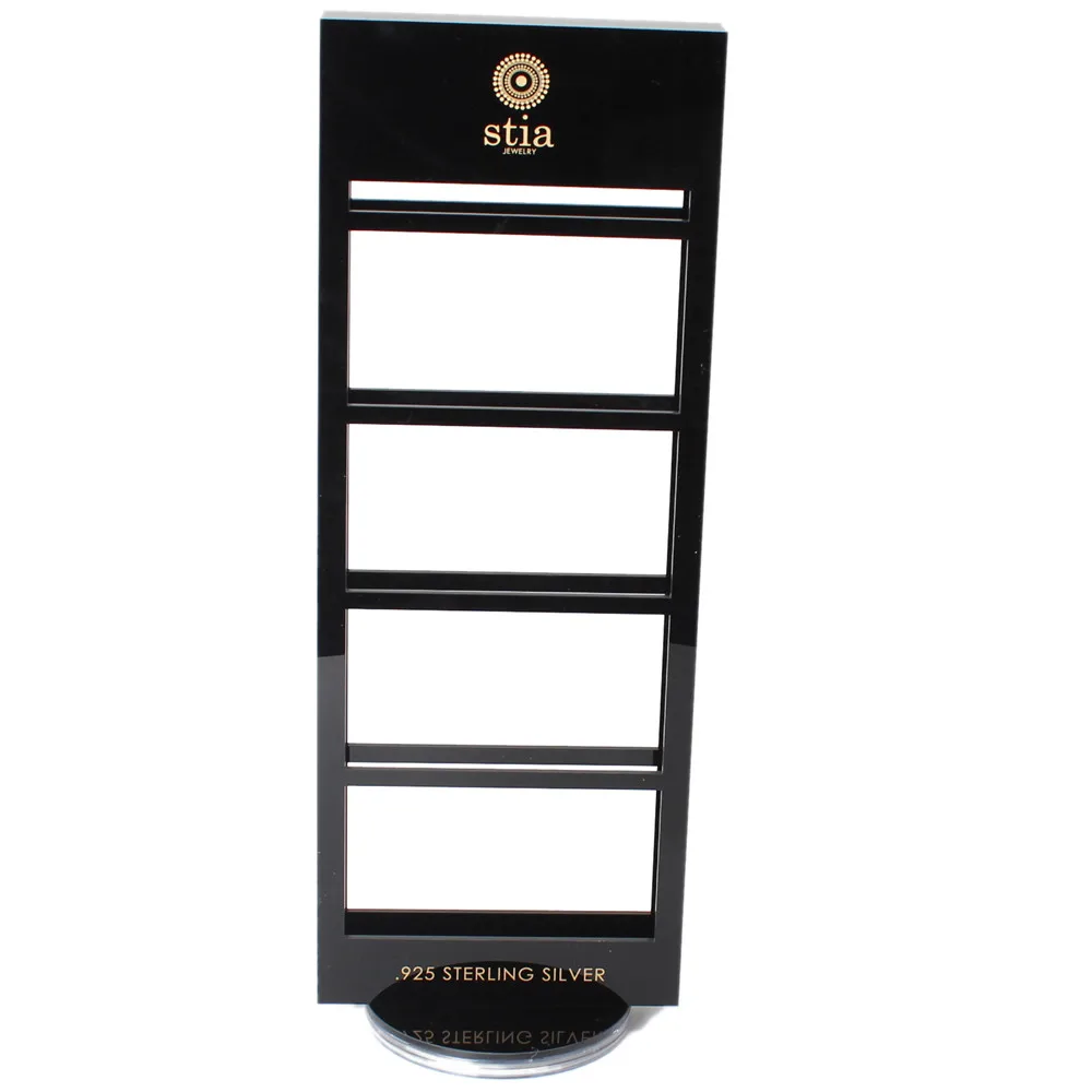 Rotatable Acrylic Earring Display Racks Earring Card Stand Holder